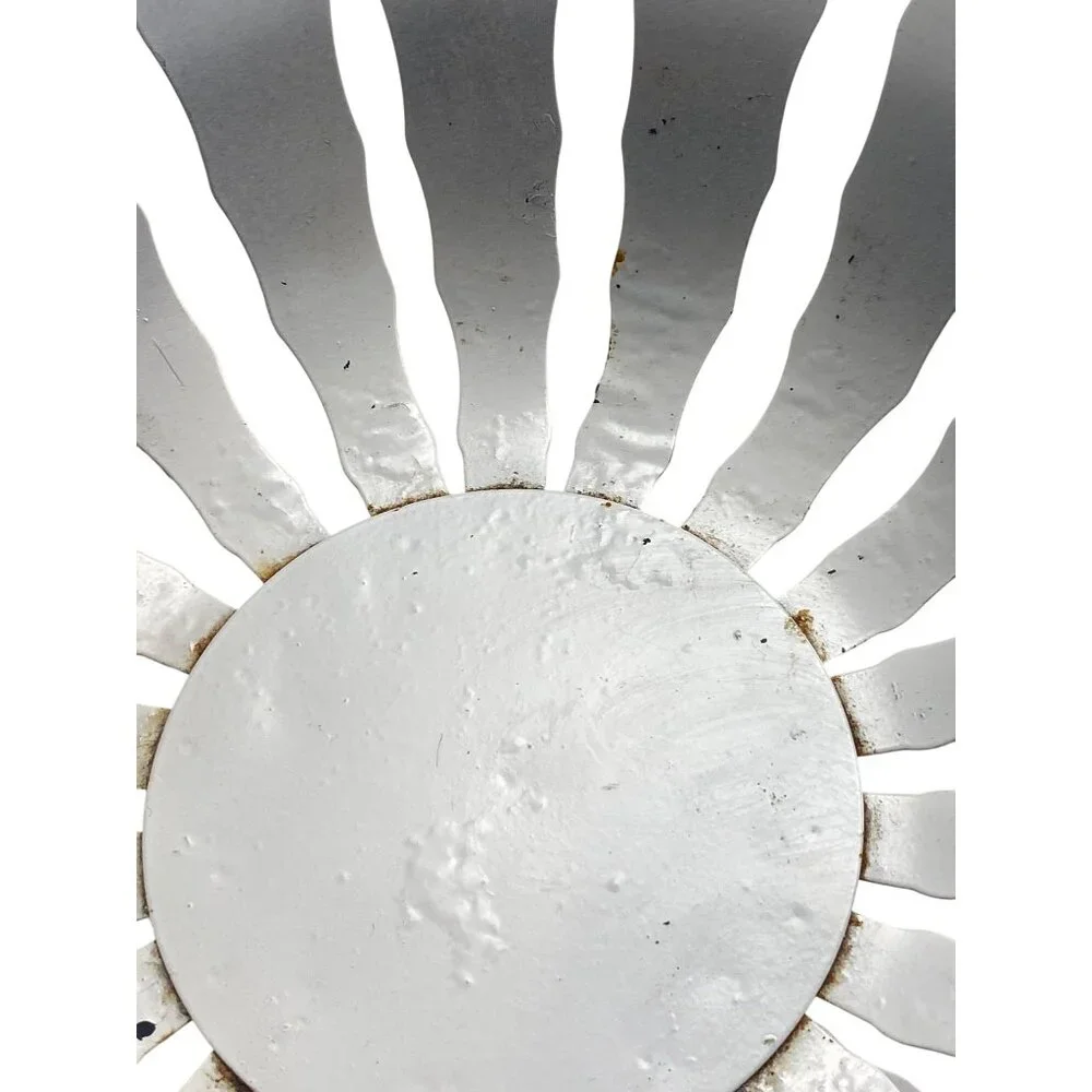 Decorative White Metal Fruit Bowl Urn - Picture 8 of 8